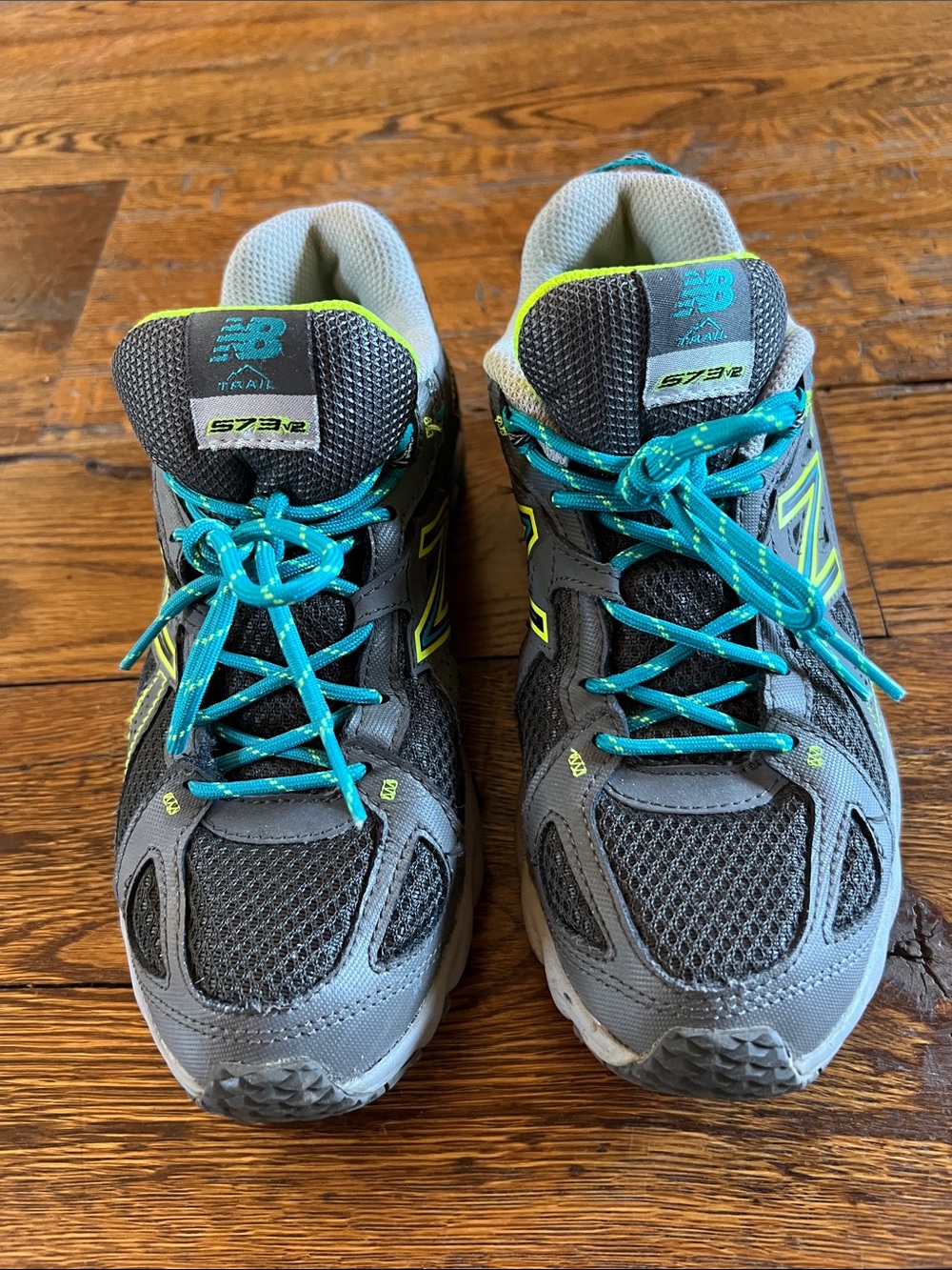 New Balance Neon Yellow and Gray Athletic Shoes